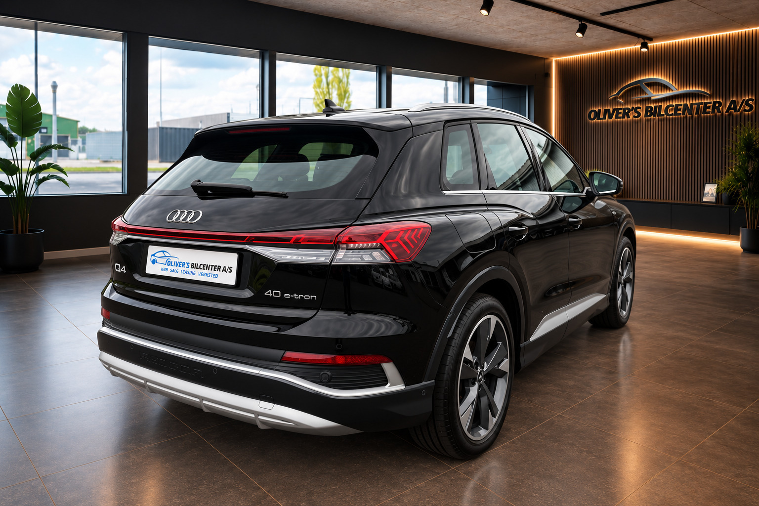 Sort Audi Q4 e-tron fra 2023