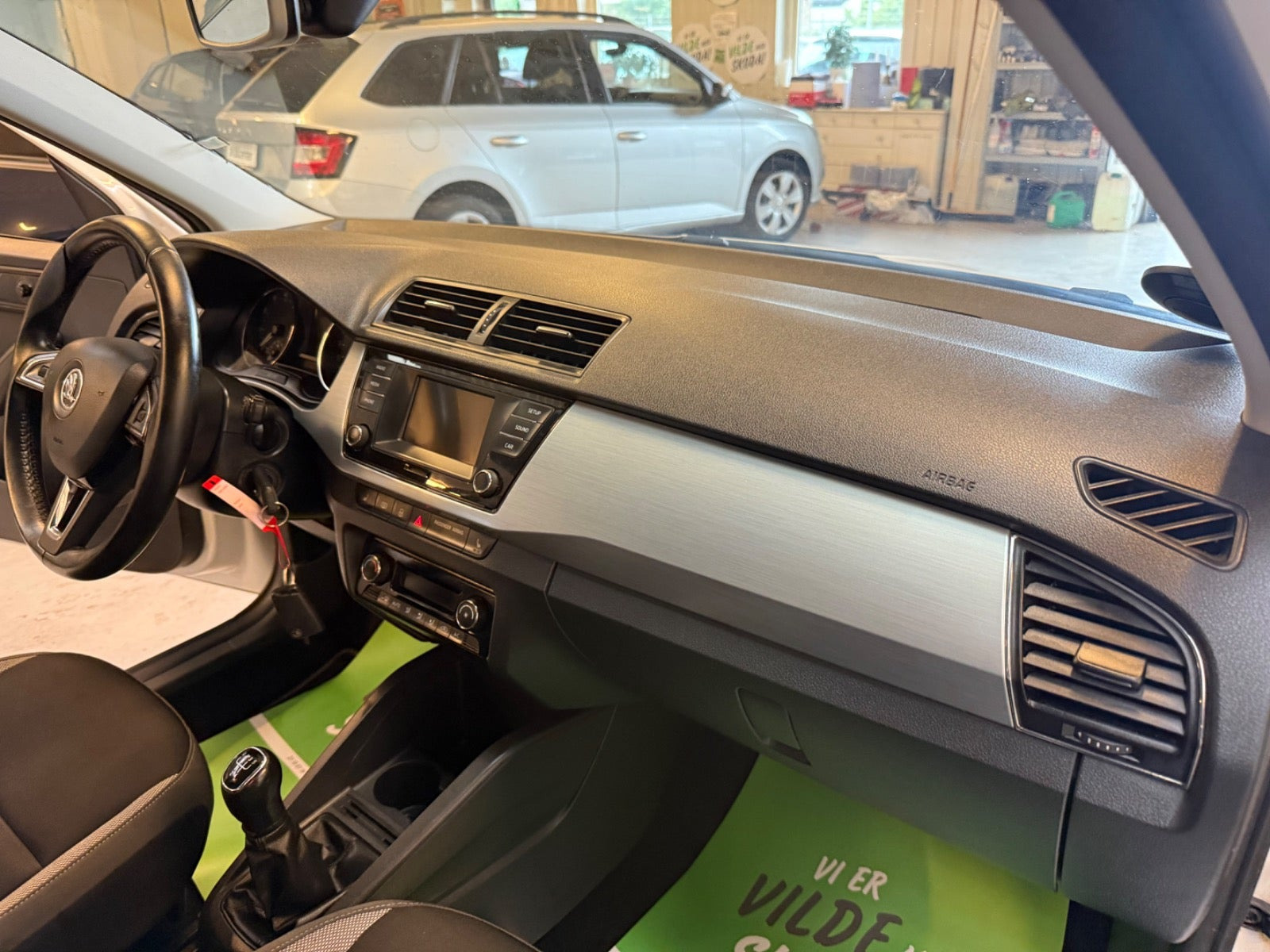 Sølv Skoda Fabia fra 2017