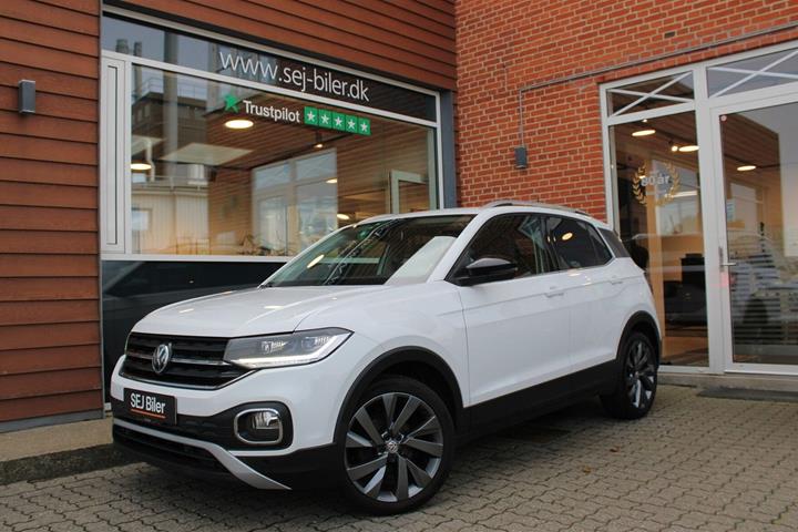 Hvid VW T-Cross fra 2019
