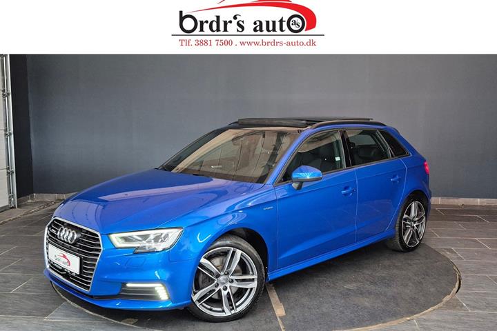 Blå Audi A3 fra 2018