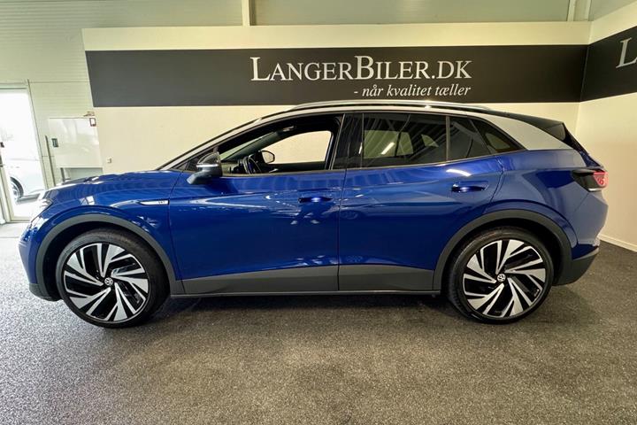 Blå VW ID.4 fra 2021