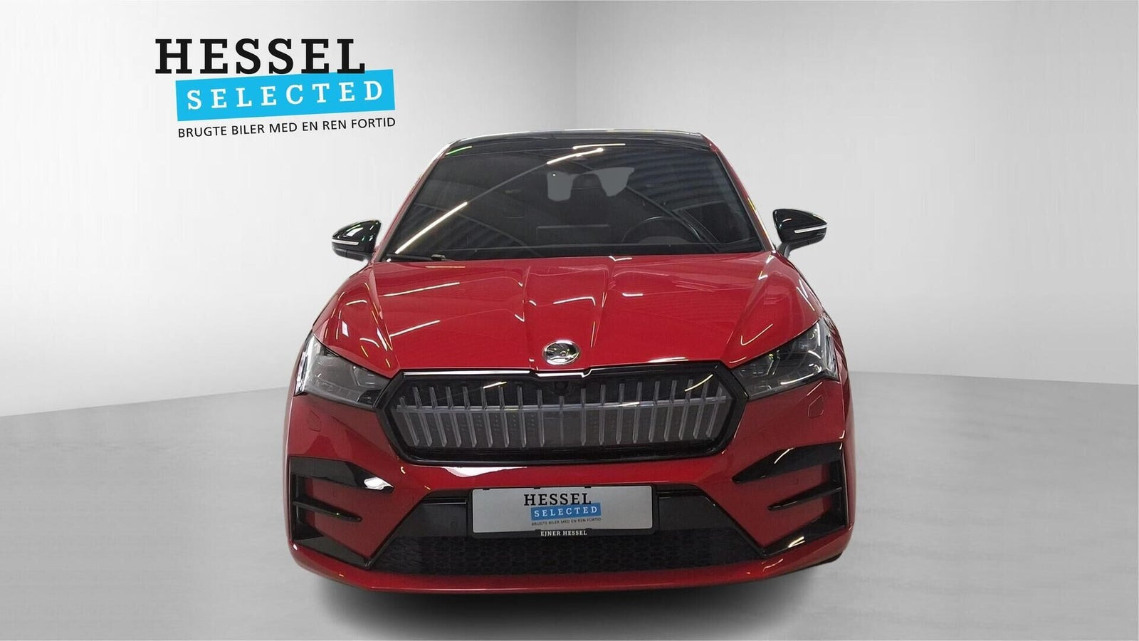 Rød Skoda Enyaq fra 2023