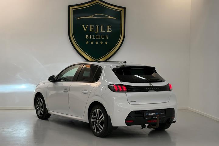 Gul Peugeot 208 fra 2020