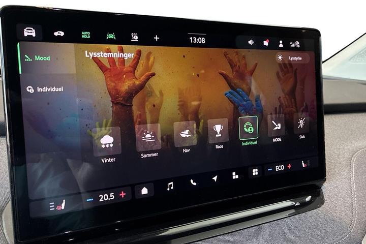 Grå Skoda Enyaq fra 2024