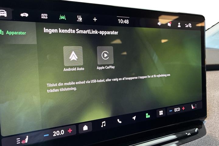 Hvid Skoda Enyaq fra 2024