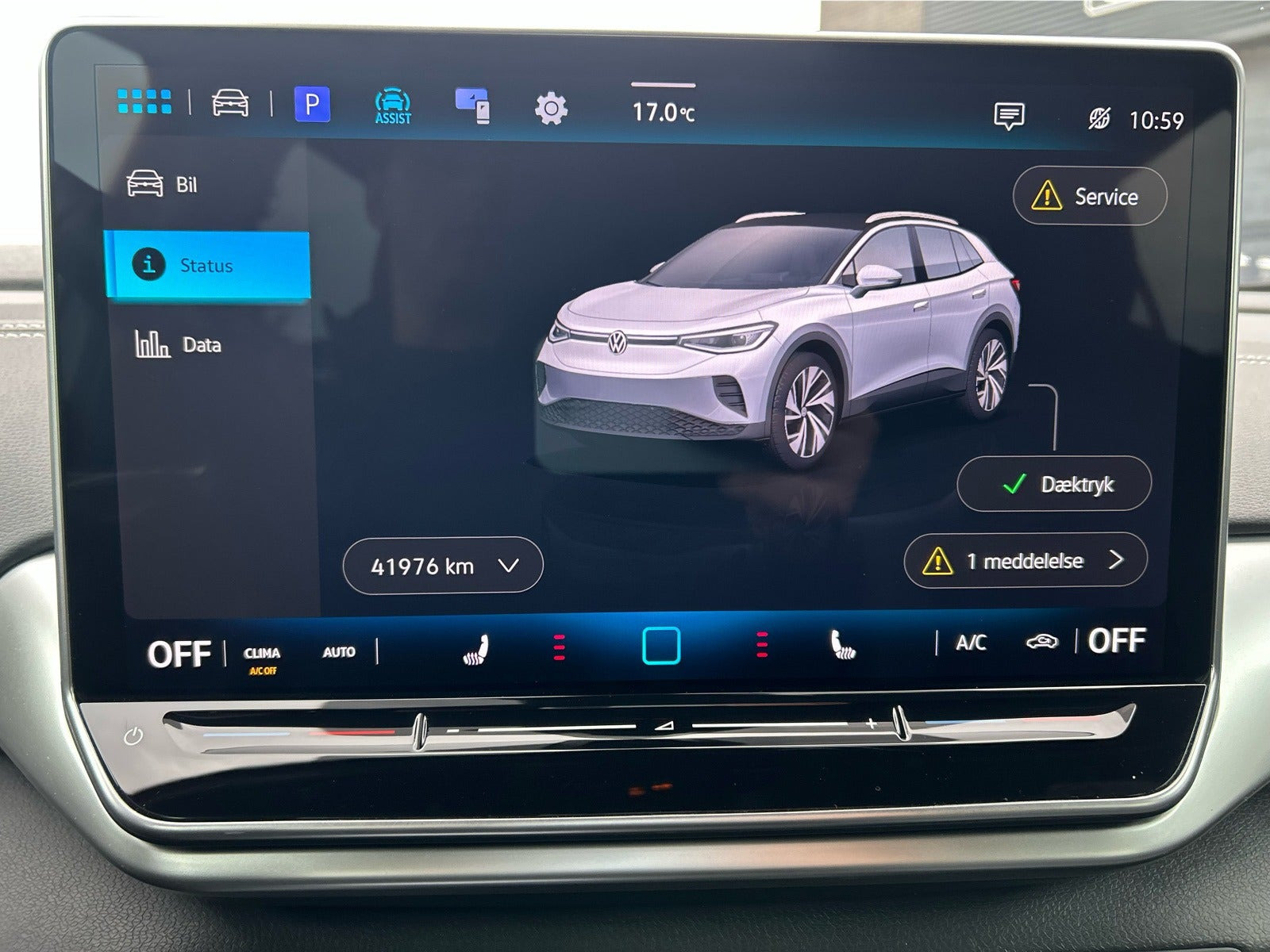 Grå VW ID.4 fra 2024