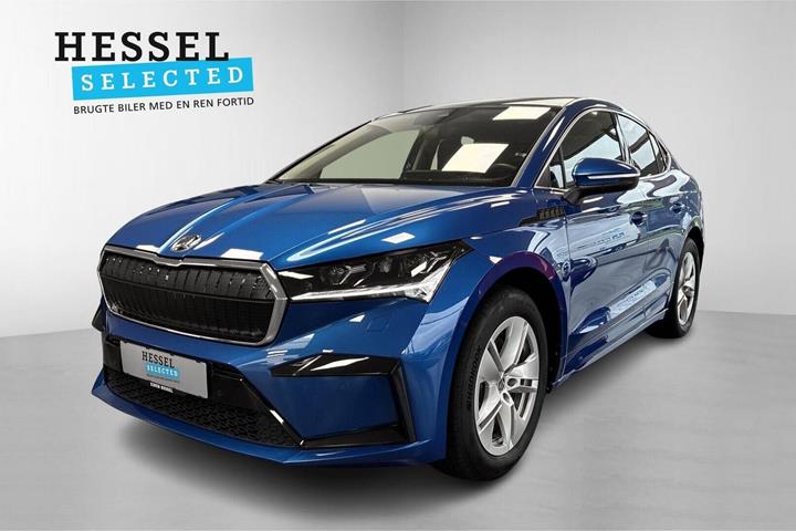 Blå Skoda Enyaq fra 2024