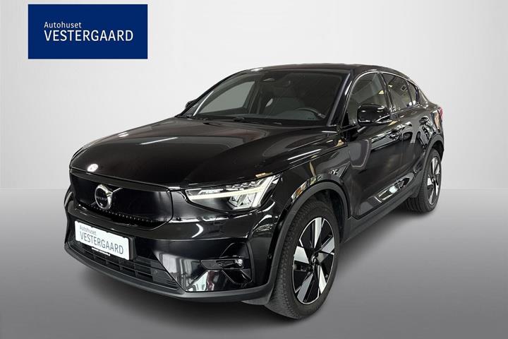 Sort Volvo C40 fra 2024 set udefra