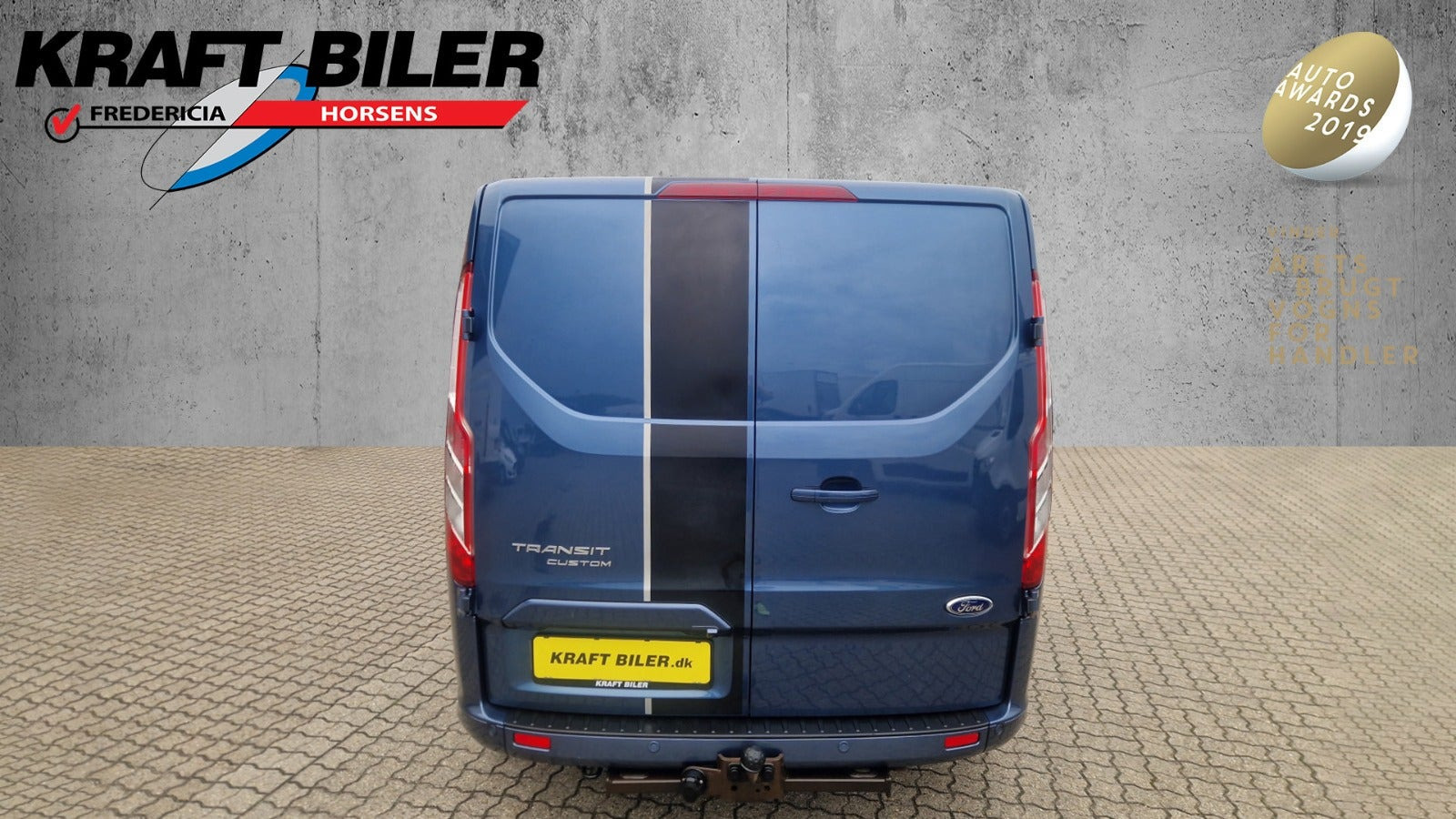 Blå Ford Transit Custom 320 L2 fra 2021