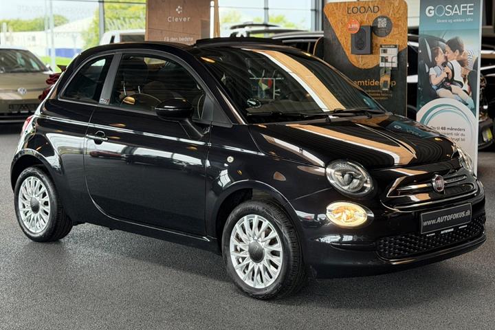 Sort Fiat 500C fra 2020
