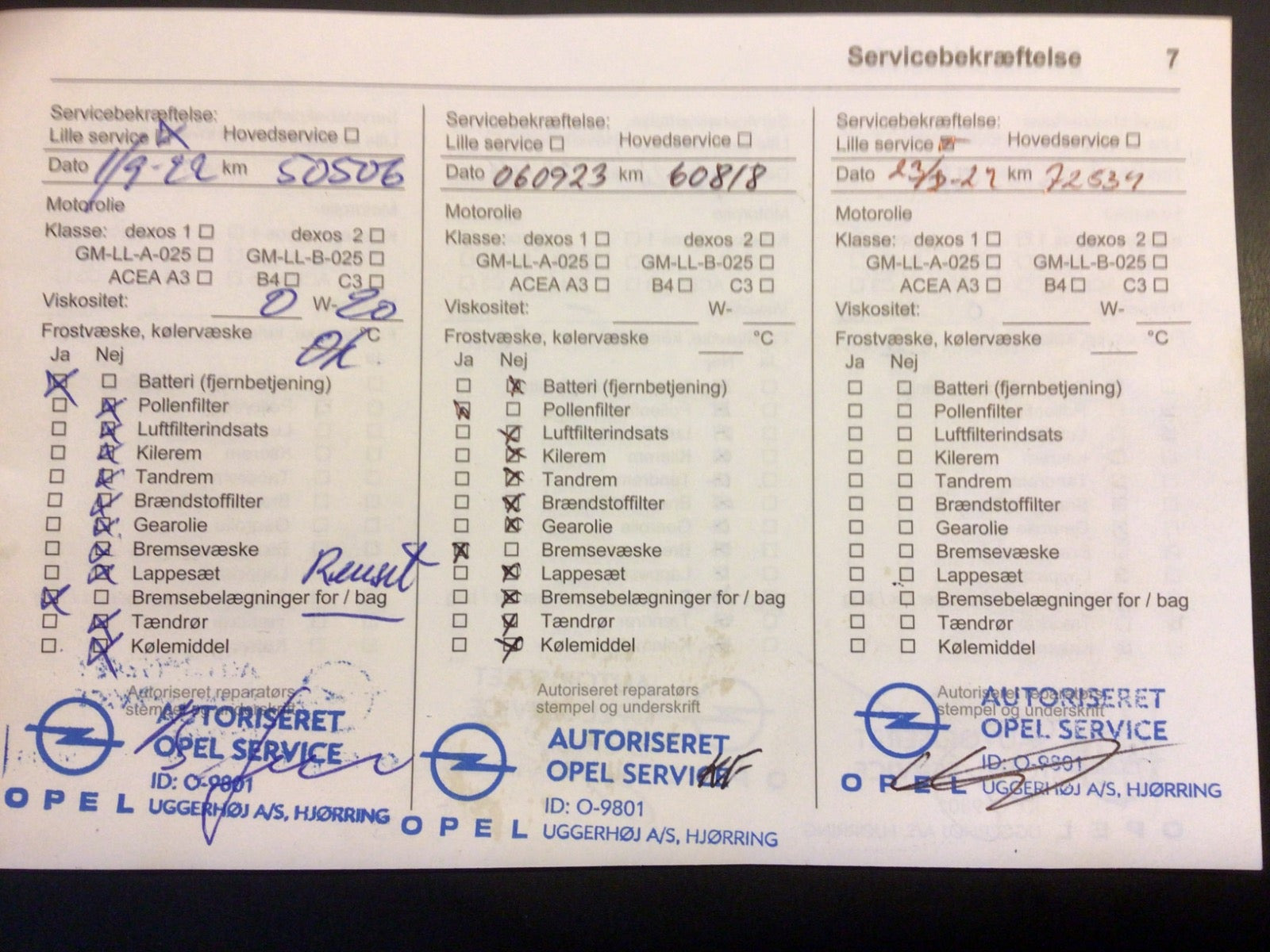 Hvid Opel Karl fra 2018