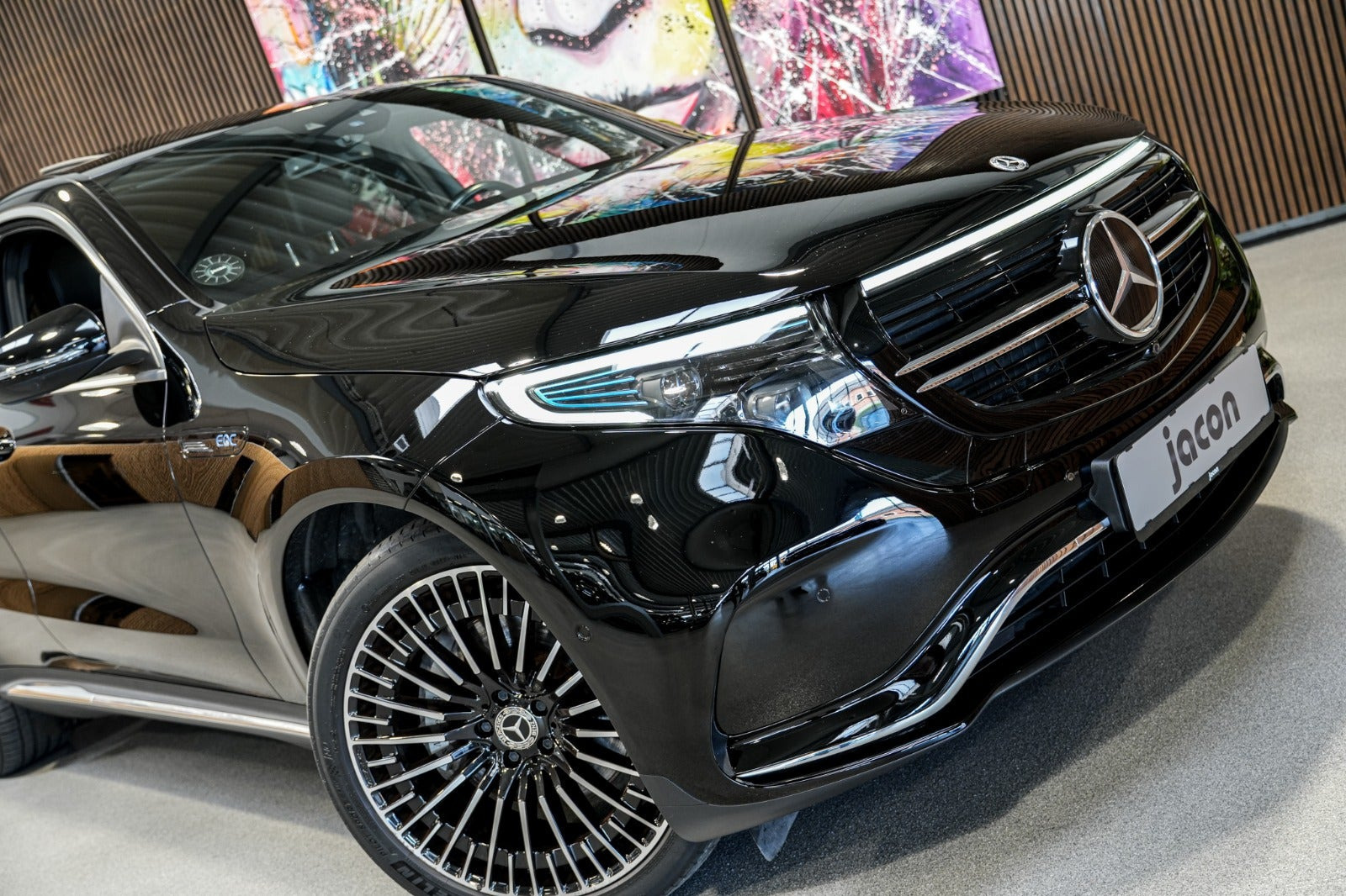 Sort Mercedes EQC400 fra 2021