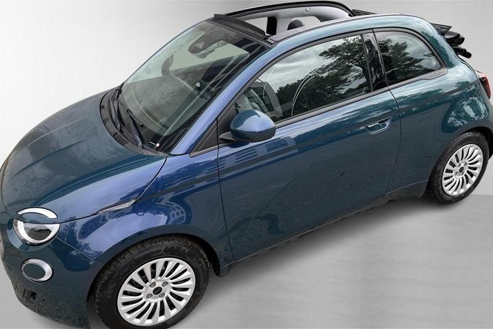 Grøn Fiat 500e fra 2024