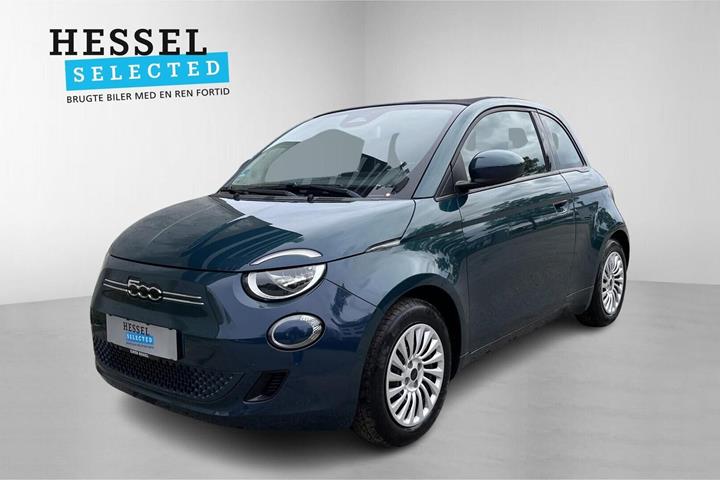 Grøn Fiat 500e fra 2024