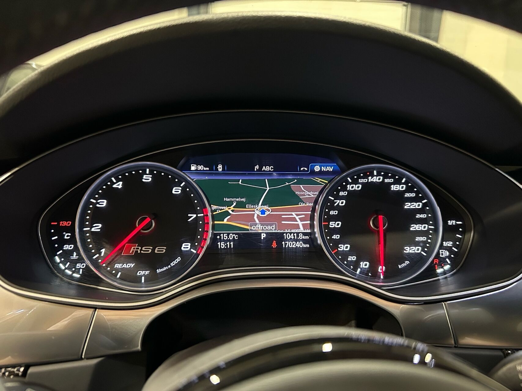 Sort Audi RS6 fra 2018