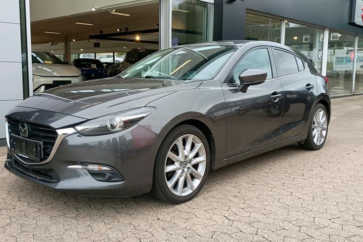 Grå Mazda 3 fra 2017