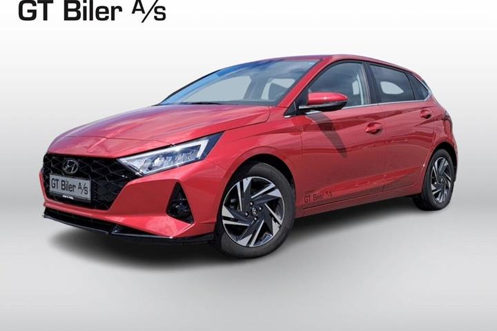 Rød Hyundai i20 fra 2022