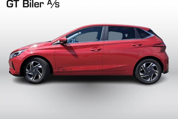 Rød Hyundai i20 fra 2022