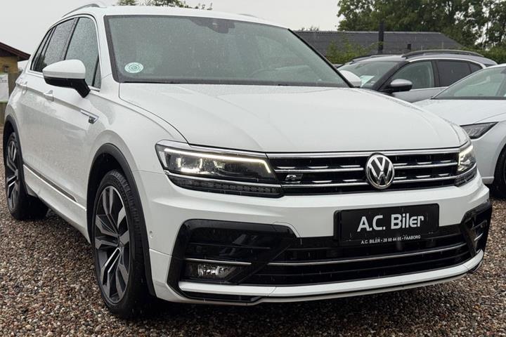 Hvid VW Tiguan fra 2018