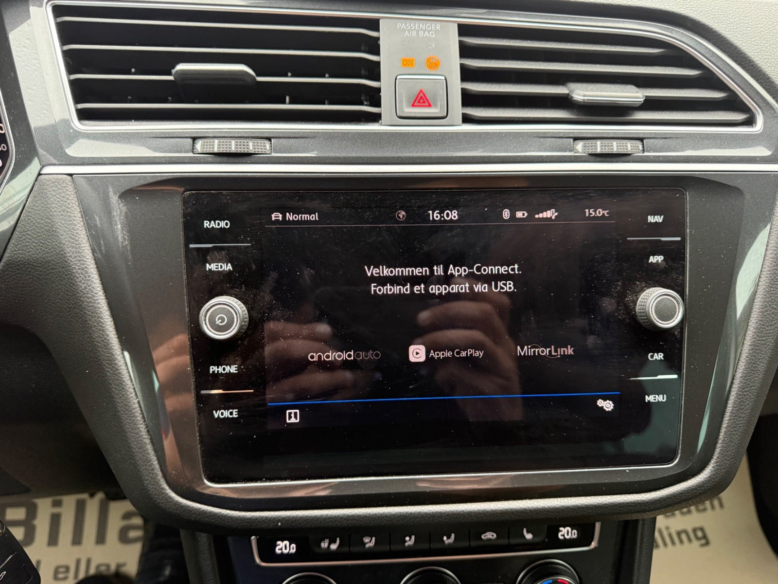 Hvid VW Tiguan fra 2018
