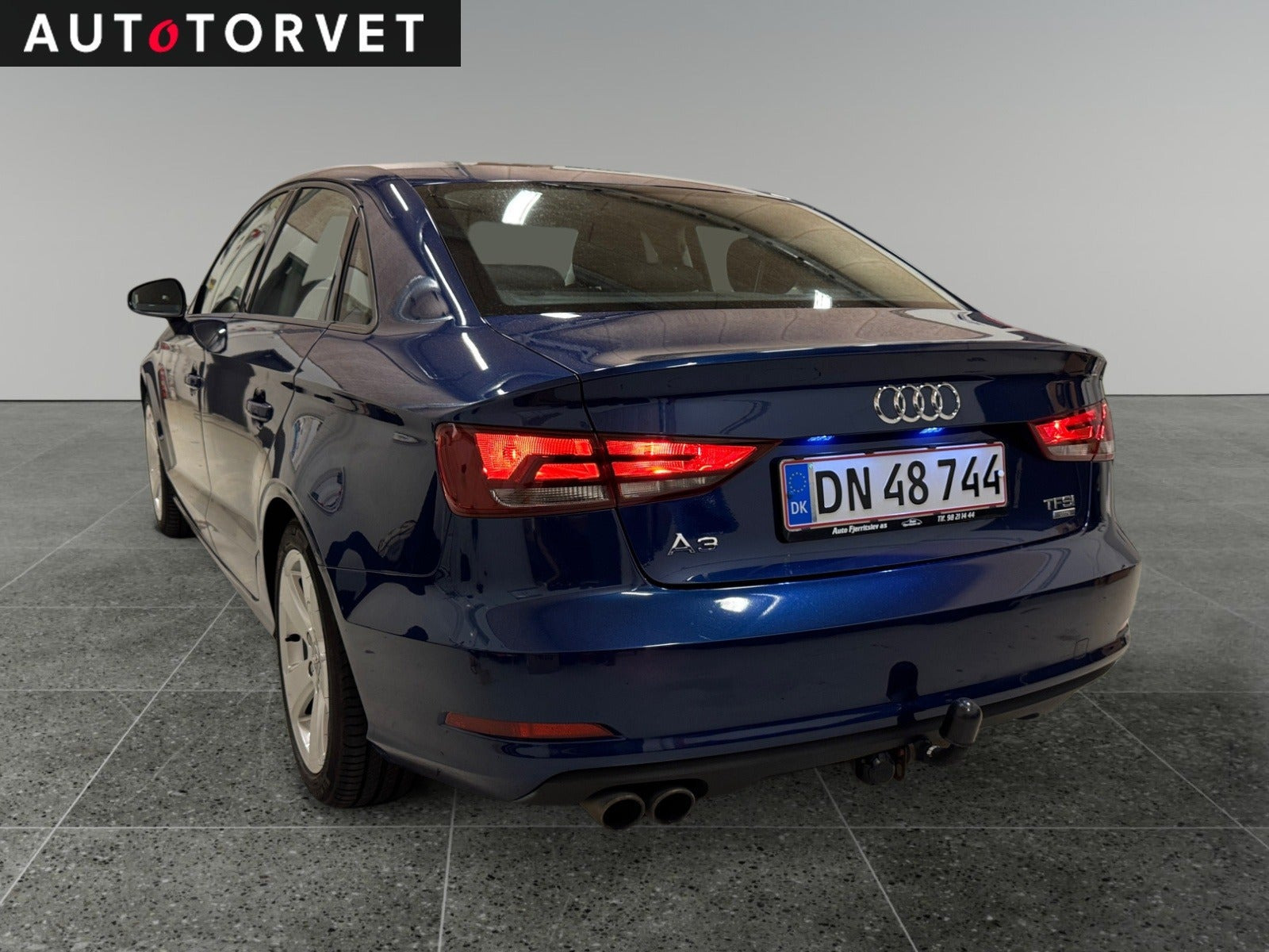 Blå Audi A3 fra 2015