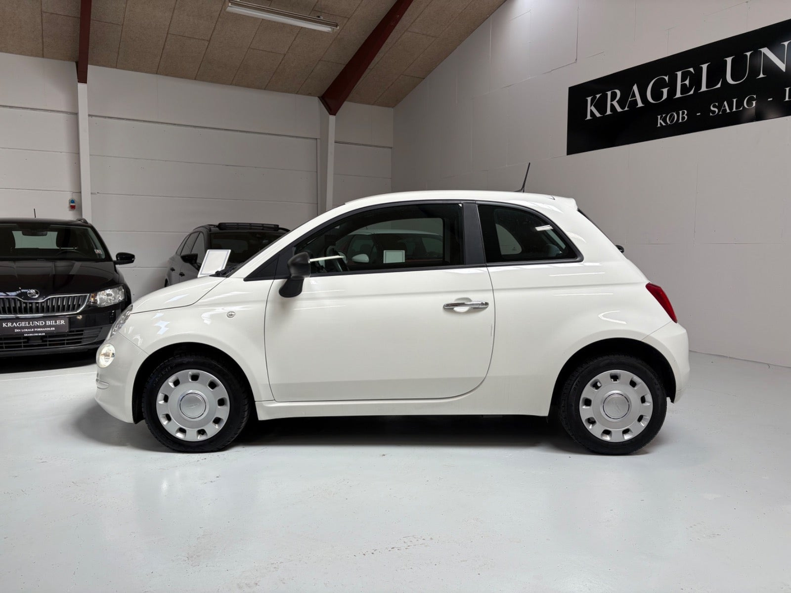 Grøn Fiat 500 fra 2020