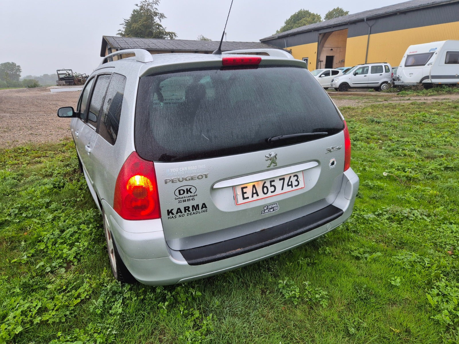 Sølv Peugeot 307 fra 2003