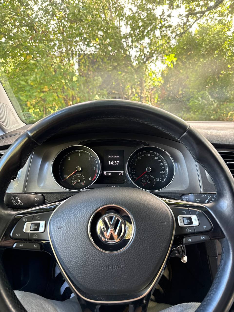 Sort VW Golf fra 2015
