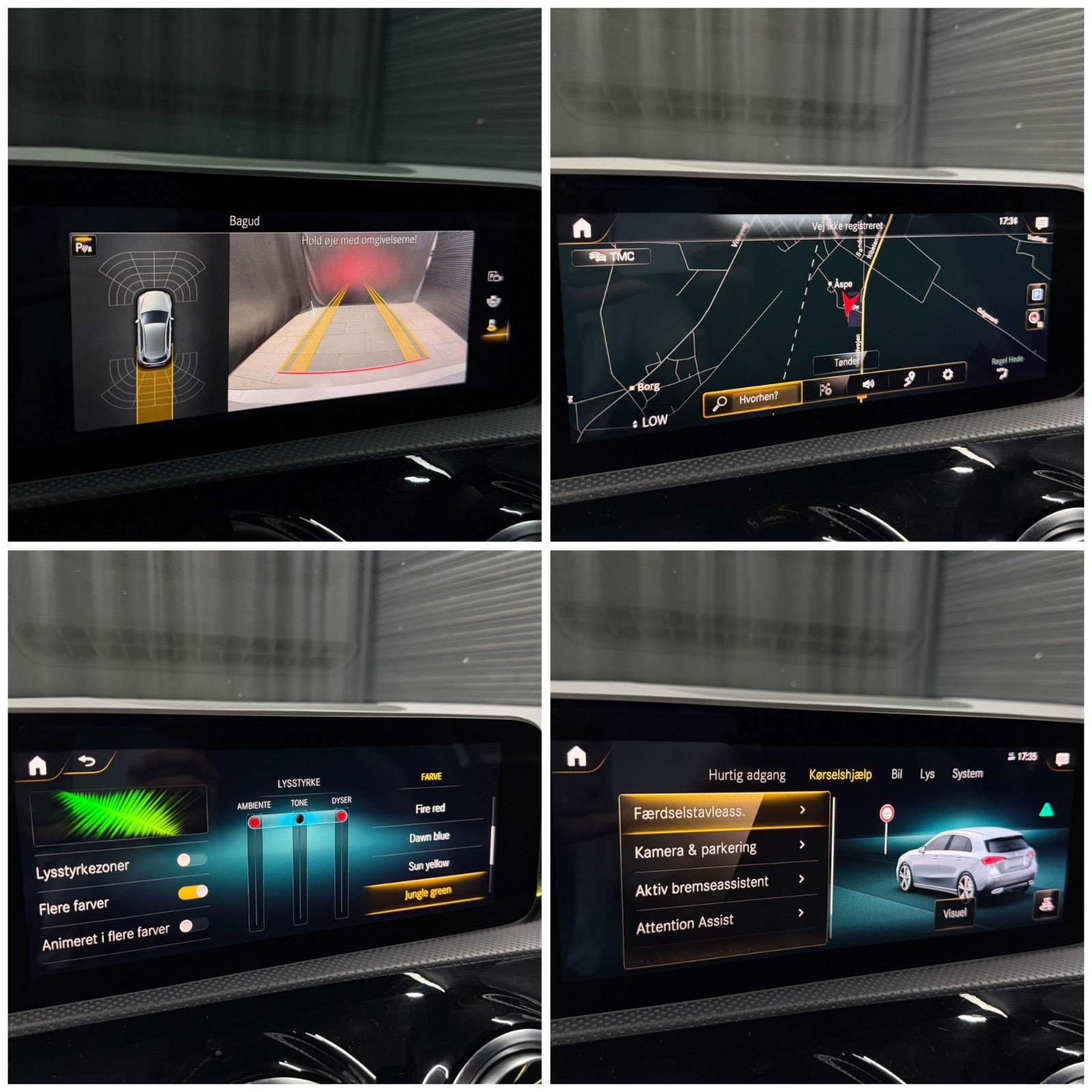 Grå Mercedes A180 d fra 2018