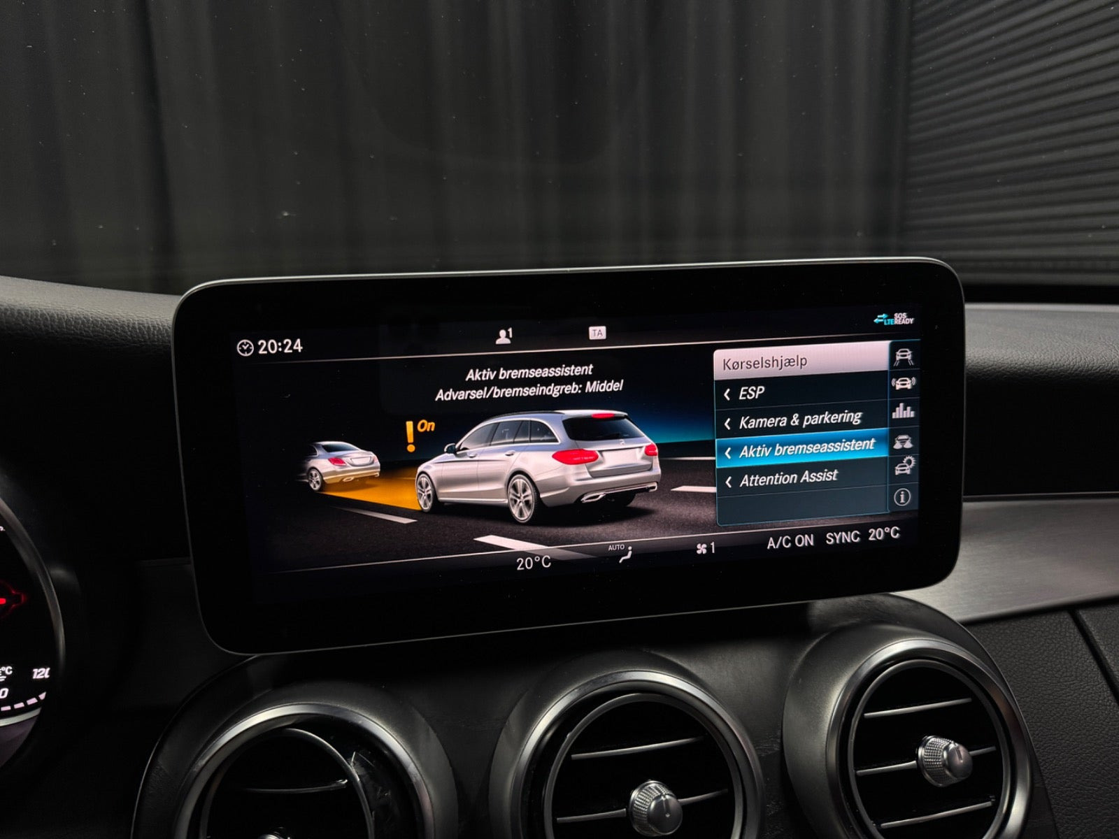 Sort Mercedes C220 d fra 2018