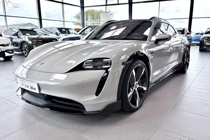 Grå Porsche Taycan 4S fra 2023