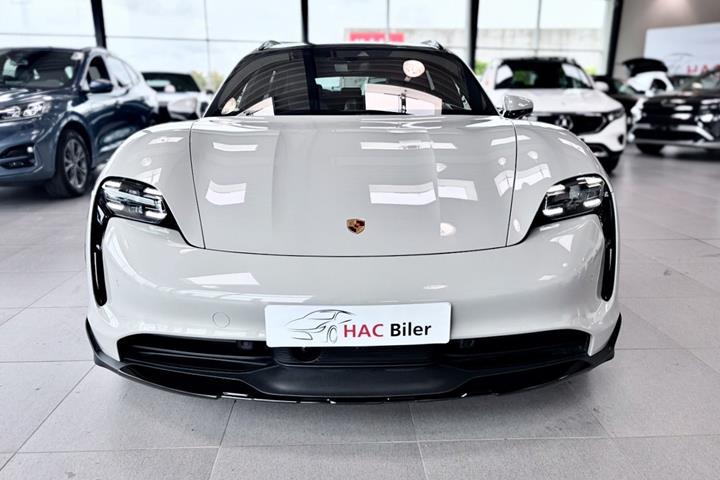 Grå Porsche Taycan 4S fra 2023