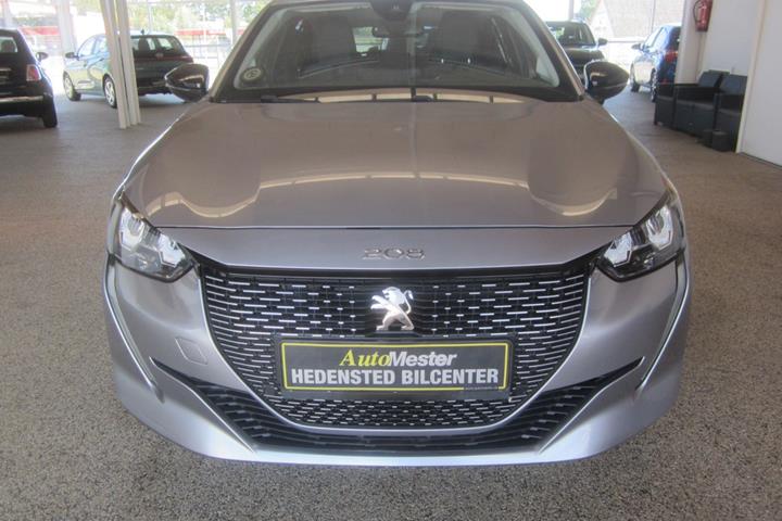 Grå Peugeot e-208 fra 2022