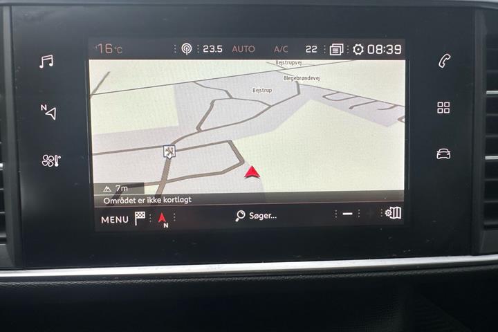 Blå Peugeot 308 fra 2018