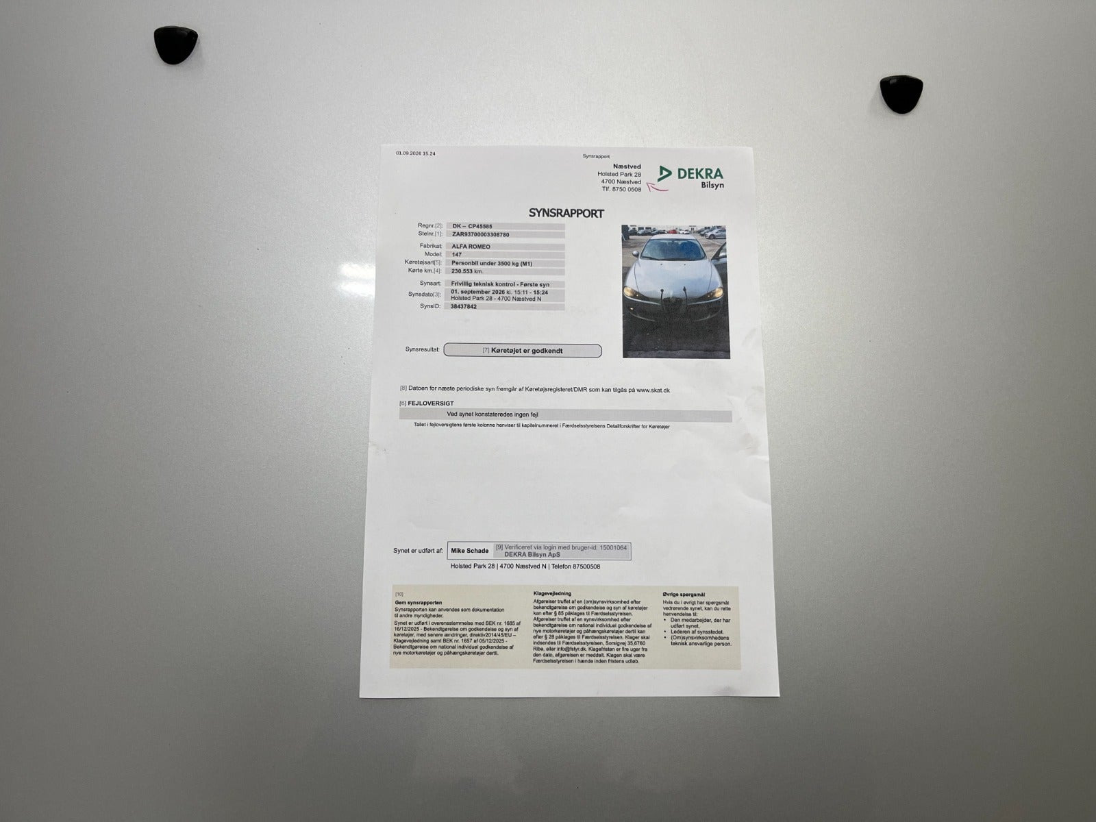 Sølv Alfa Romeo 147 fra 2005