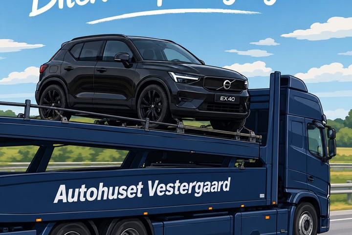 Sort Volvo EX40 fra 2025