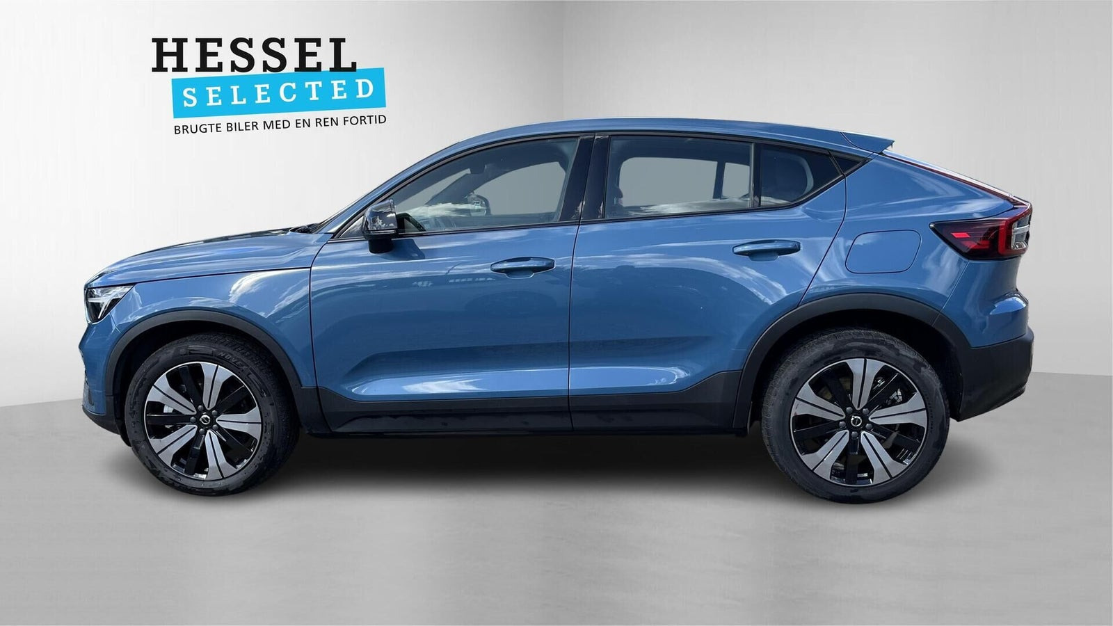 Blå Volvo C40 fra 2023