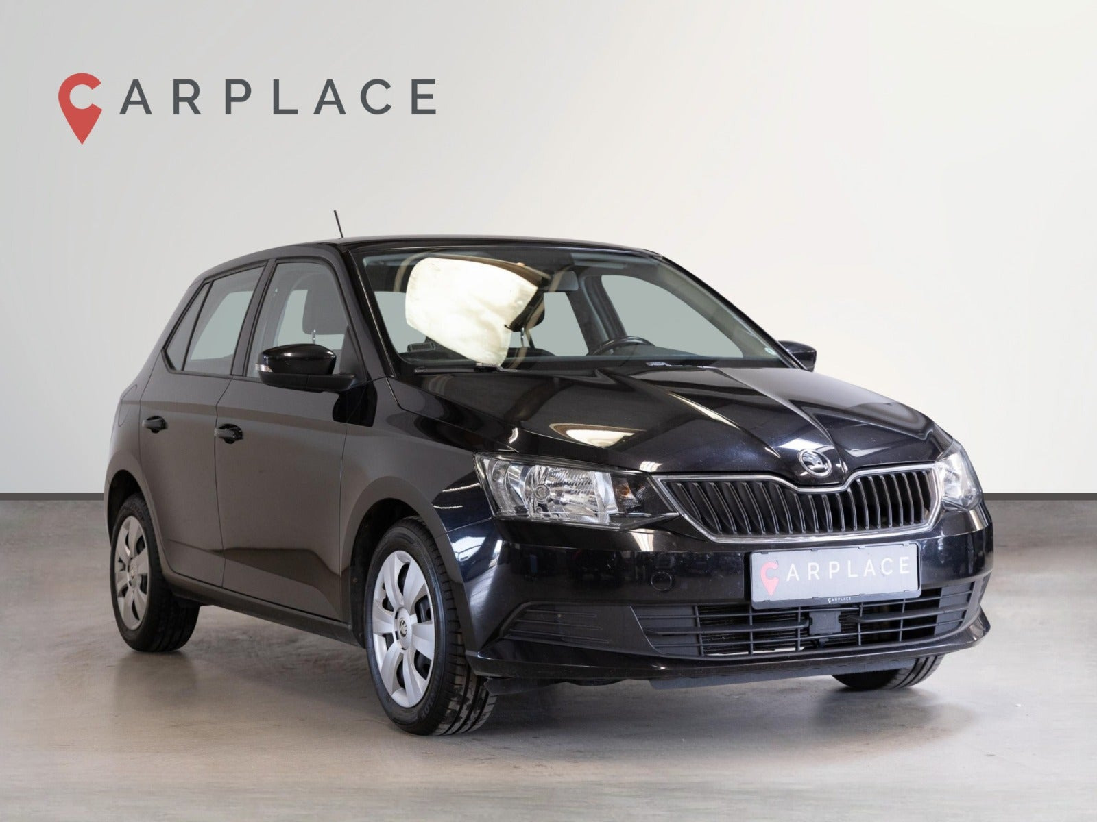 Sort Skoda Fabia fra 2017