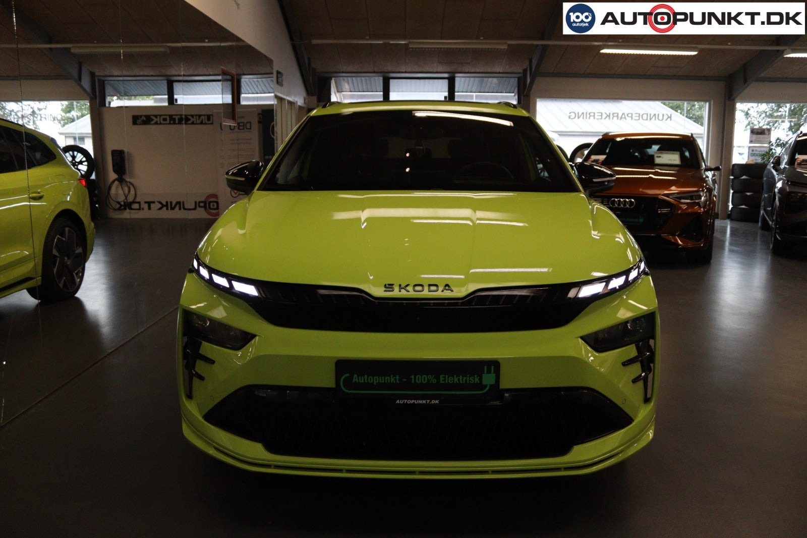 Grøn Skoda Enyaq fra 2026