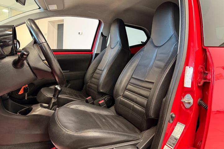 Rød Toyota Aygo fra 2019