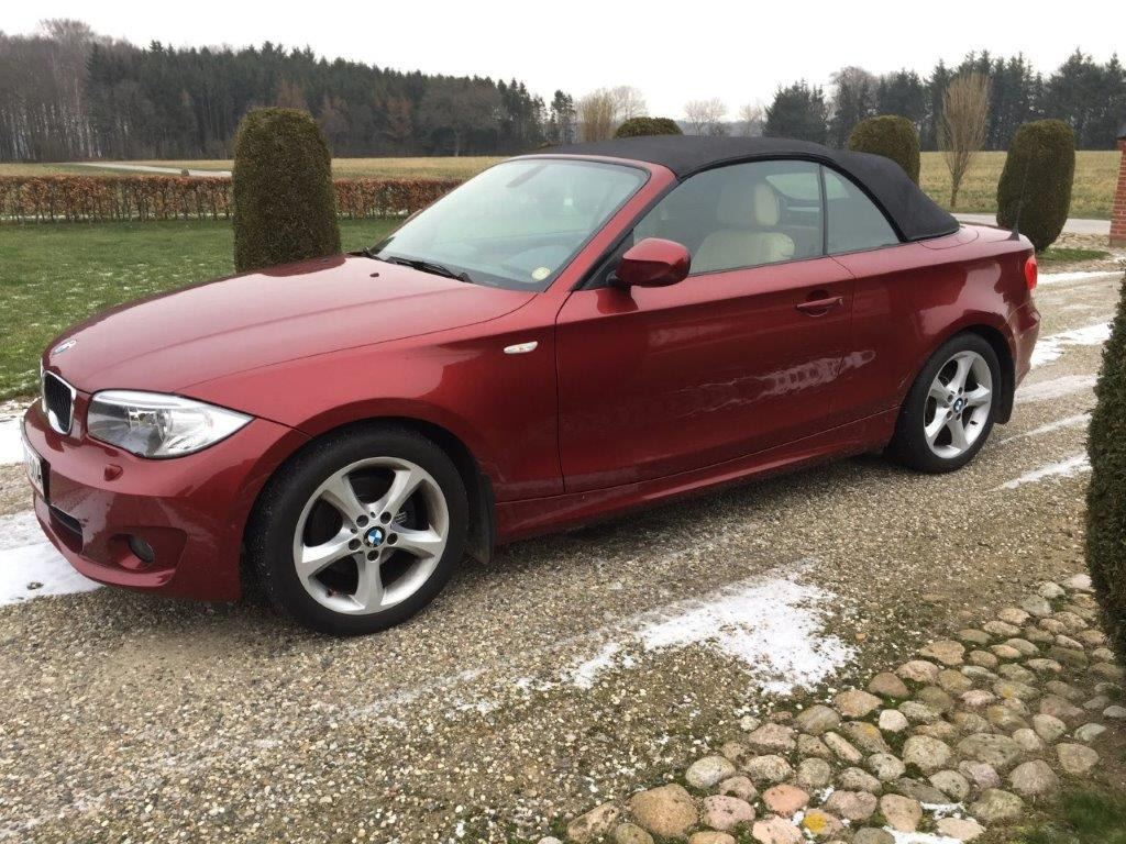 Rød BMW 120d fra 2013