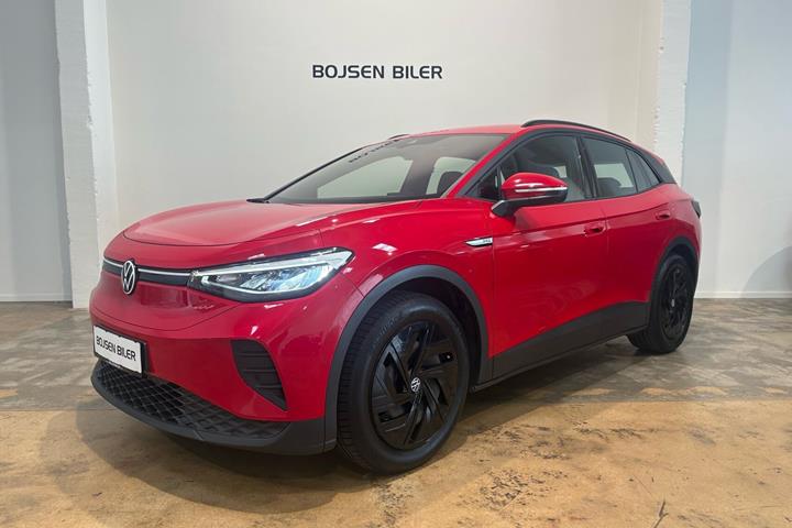 Rød VW ID.4 fra 2023 set udefra