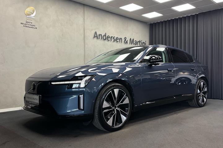 Blå Volvo ES90 fra 2026