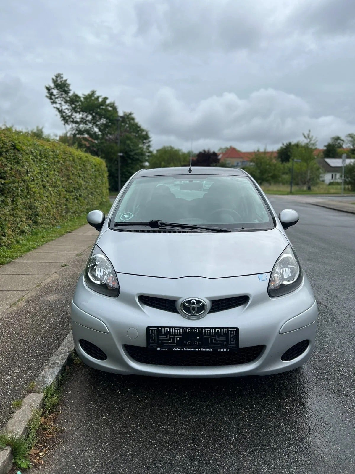 Grøn Toyota Aygo fra 2012