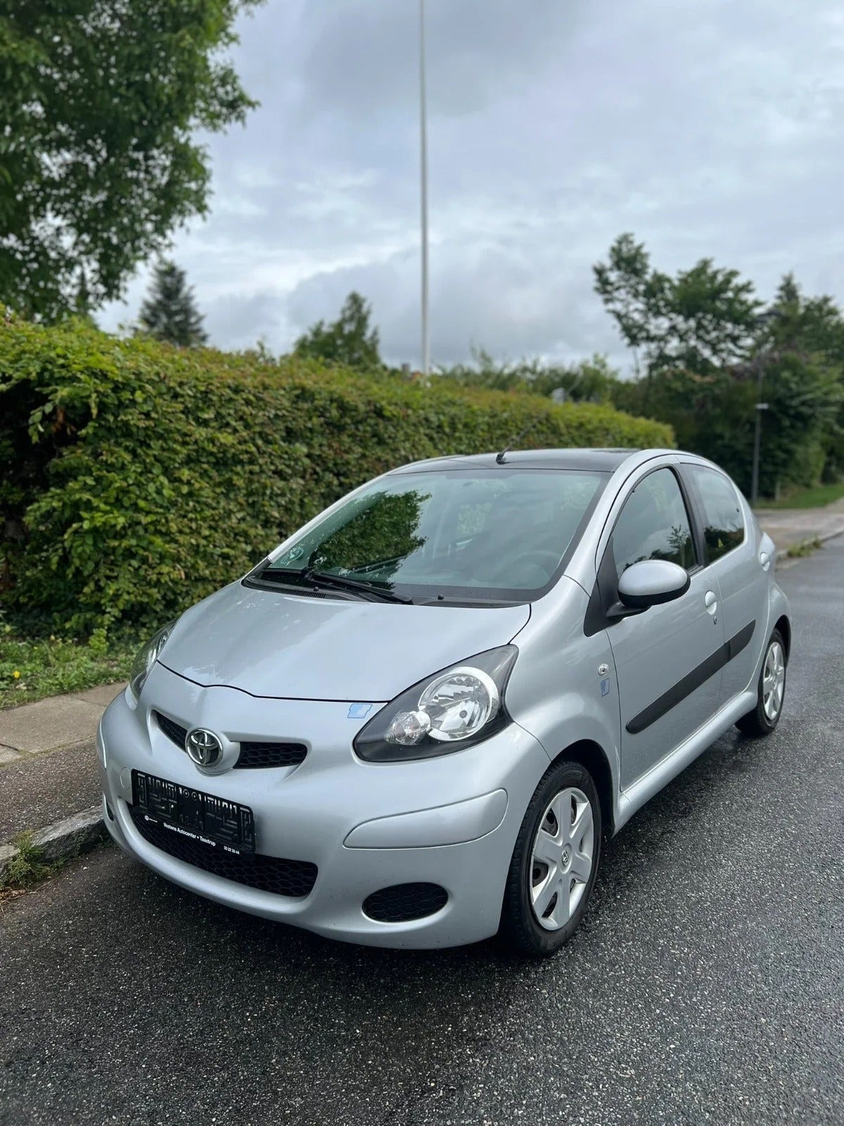 Grøn Toyota Aygo fra 2012