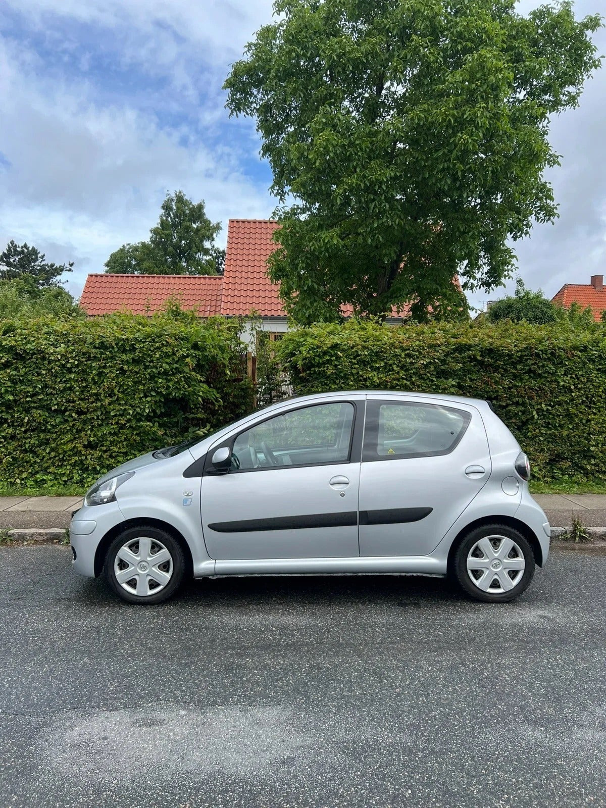 Grøn Toyota Aygo fra 2012