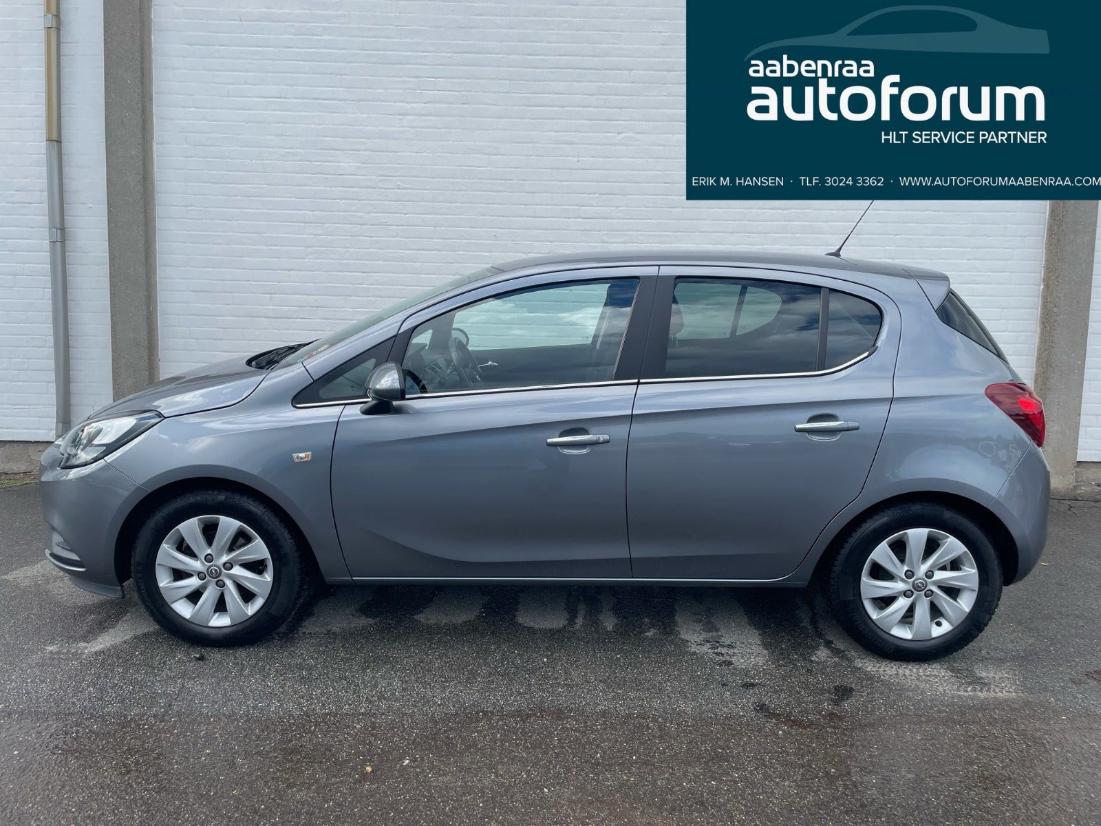 Blå Opel Corsa fra 2018