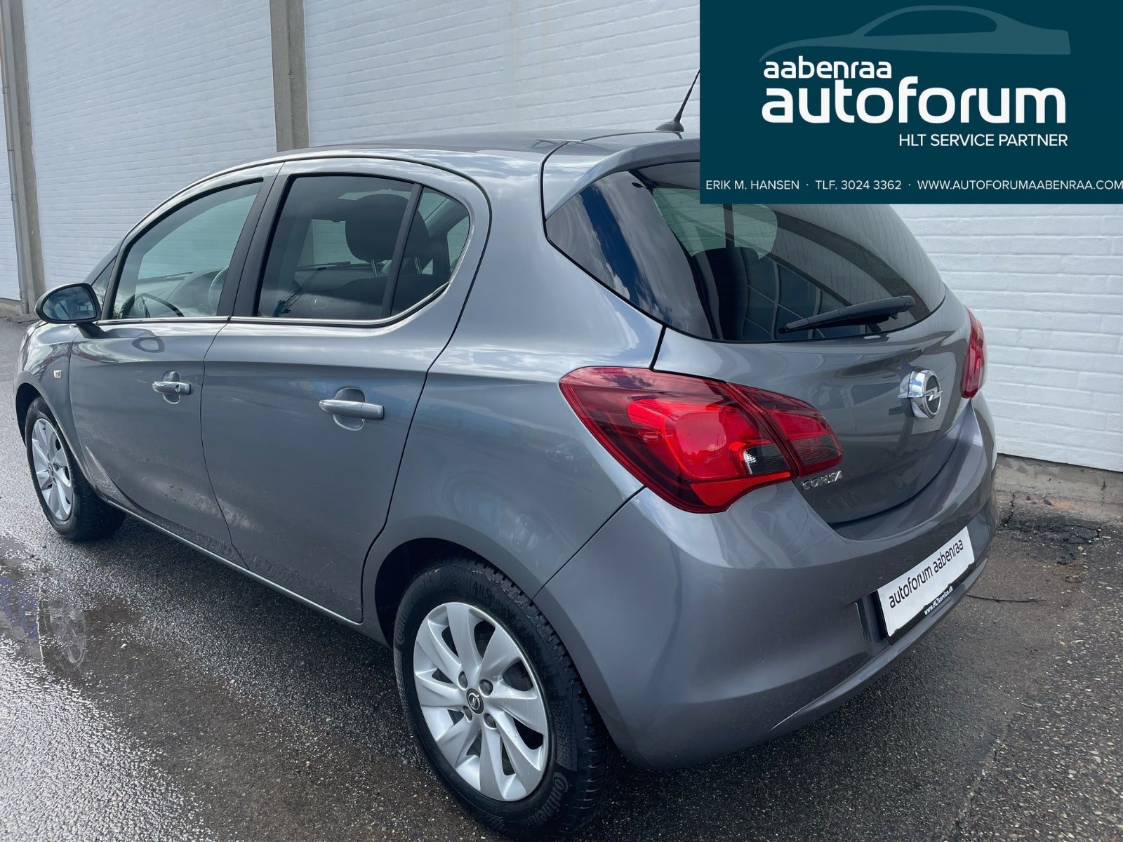Blå Opel Corsa fra 2018