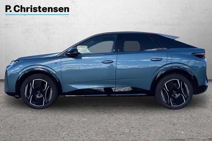 Blå Peugeot e-3008 fra 2024