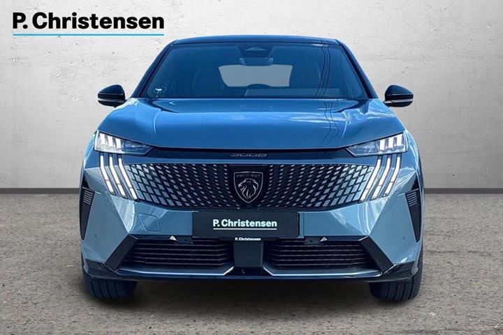 Blå Peugeot e-3008 fra 2024